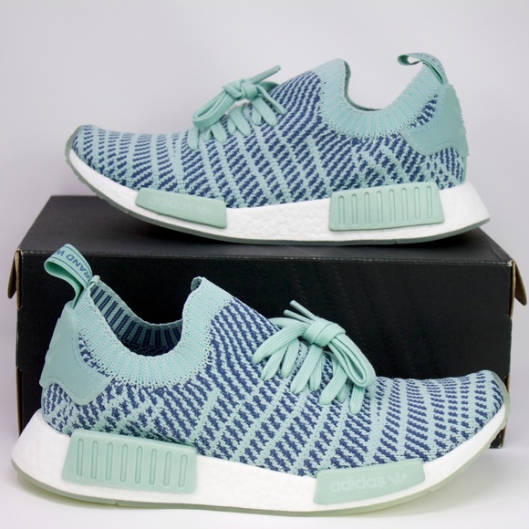 Women's Adidas NMD_R1 STLT  PrimeKnit Ash Green - Picture 3 of 8